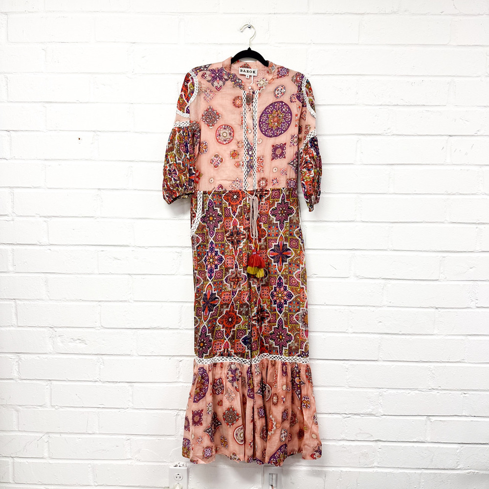 NWT. 100% Cotton Made In India Jumpsuit.
So unique!! Beautiful colors.